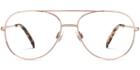 York M Eyeglasses In Rose Gold  (rx)