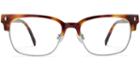 Lewis M Eyeglasses In  Oak Barrel With Silver (rx)