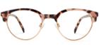 Carey M Eyeglasses In Petal Tortoise With Gold (rx)