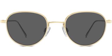 Mercer M Sunglasses In Shiny Gold (grey Rx)