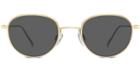 Mercer M Sunglasses In Shiny Gold (grey Rx)