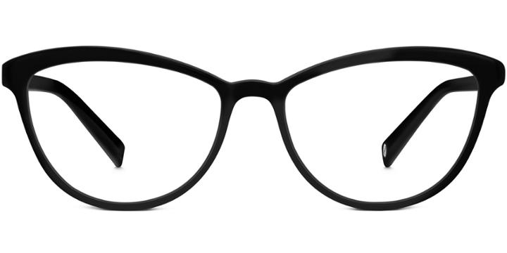 Louise  F Eyeglasses In Jet Black High-index