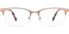 Clare F Eyeglasses In Rose Gold (rx)