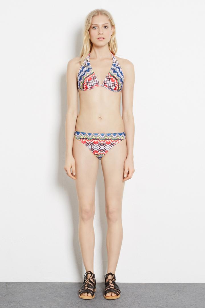 Warehouse Tribal Print Bikini Bottoms