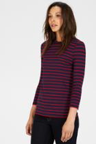 Warehouse Stripe Crew Neck Top