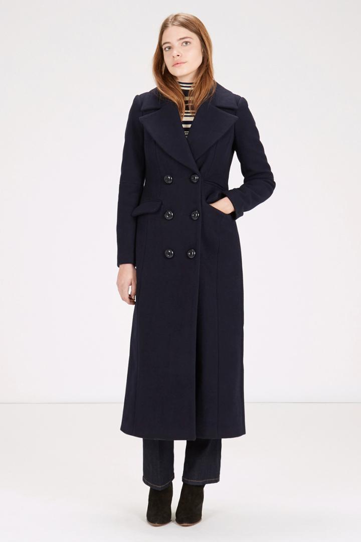 Warehouse Fit And Flare Maxi Coat