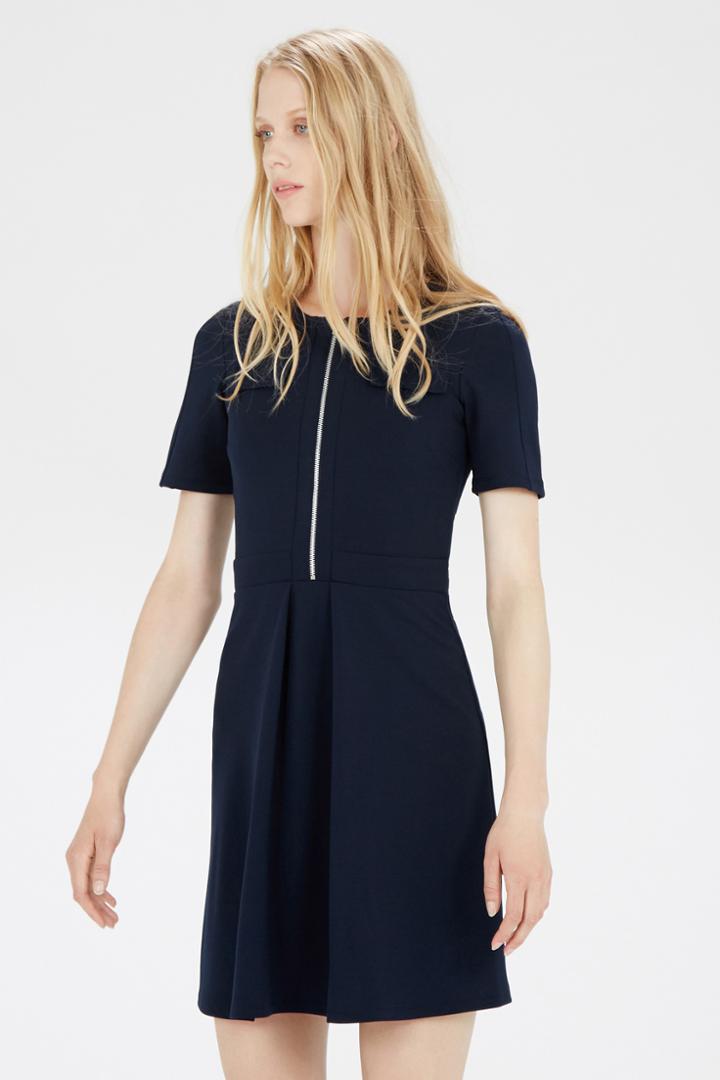 Warehouse Zip Through Pocket Dress