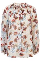 Warehouse Printed Pleated Blouse