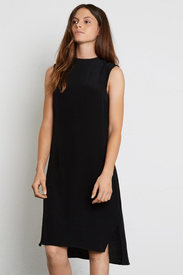 Warehouse High Neck Tunic Dress