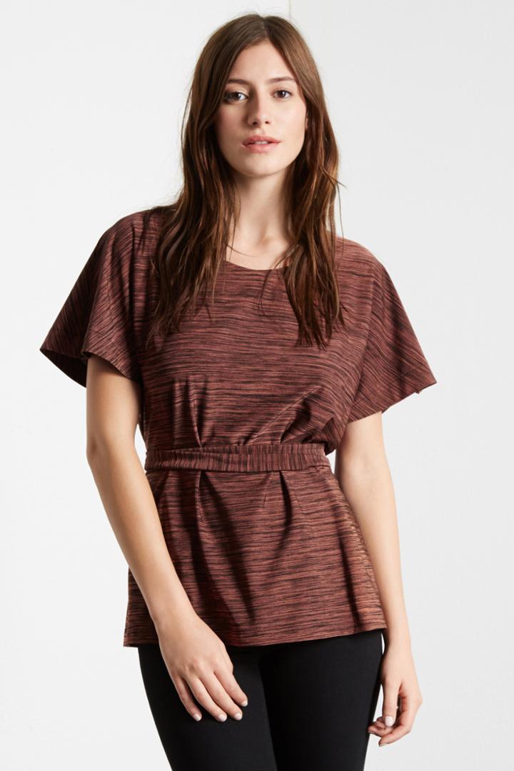 Warehouse Space Dye Belted Tunic Top
