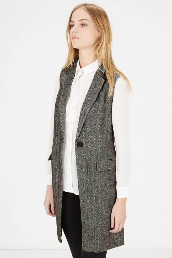 Warehouse Herringbone Tweed Waistcoat