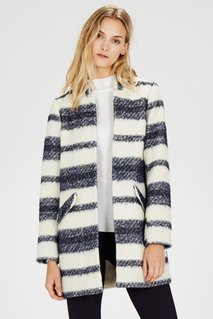 Warehouse Stripe Edge To Edge Coat