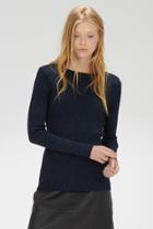 Warehouse Ribbed Sparkle Crew Jumper
