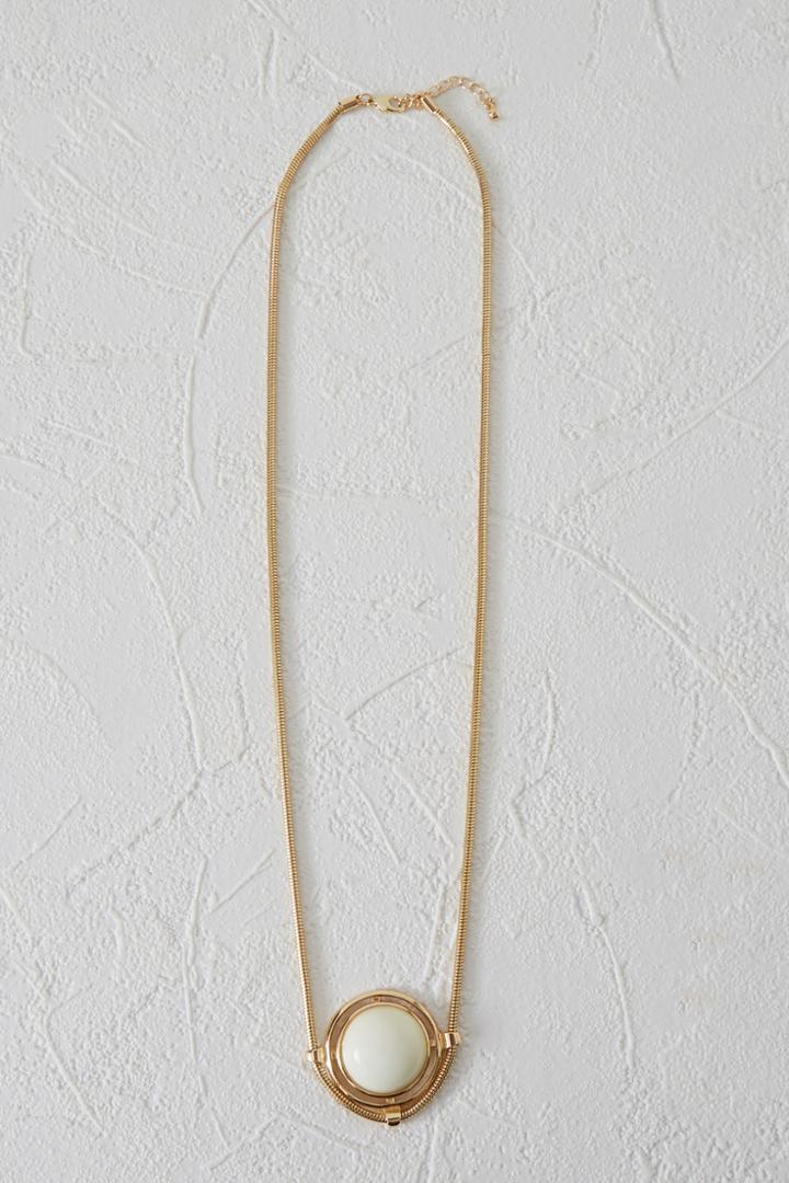 Warehouse Circle Stone Pendant