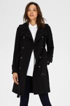 Warehouse Crepe Belted Trench