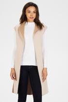 Warehouse Sleeveless Wool Coat