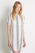 Warehouse Mixed Stripe Shirt Dress