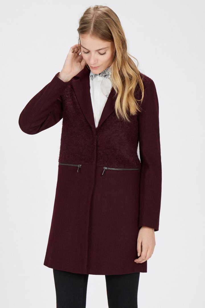 Warehouse Mix Fabric Coat