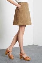 Warehouse Suede A Line Skirt