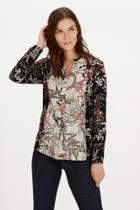 Warehouse Blocked Floral Blouse
