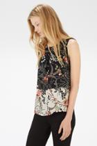 Warehouse Printed 70s Floral Top