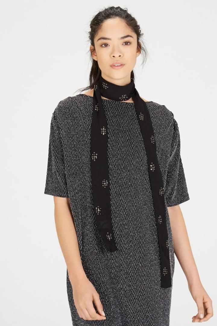 Warehouse Embellished Skinny Scarf