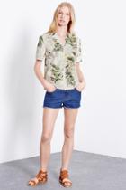 Warehouse Tropical Palm Cotton Shirt