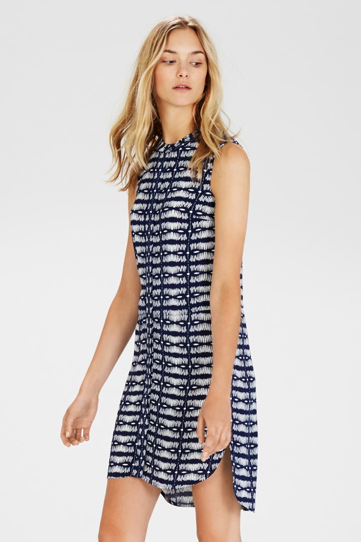 Warehouse Squiggle Print Shirt Dress