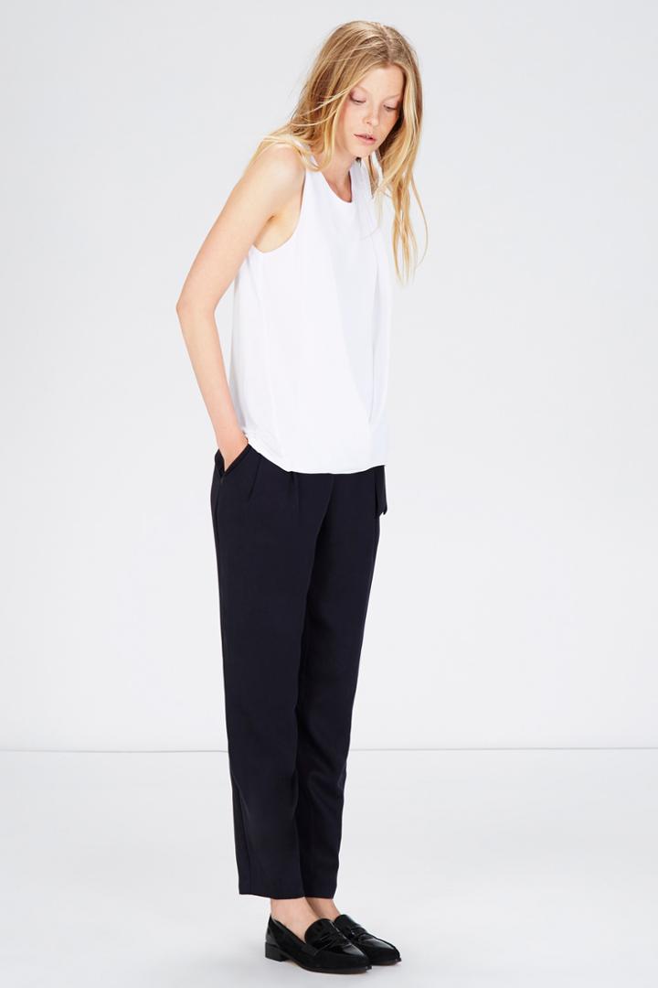 Warehouse Drape Bubble Hem Top