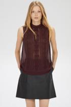 Warehouse Bead Embroidered Top