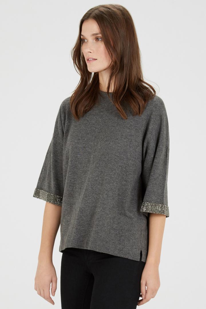 Warehouse Embellished Sleeve T-shirt