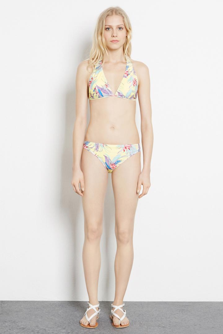 Warehouse Palm Print Bikini Bottoms