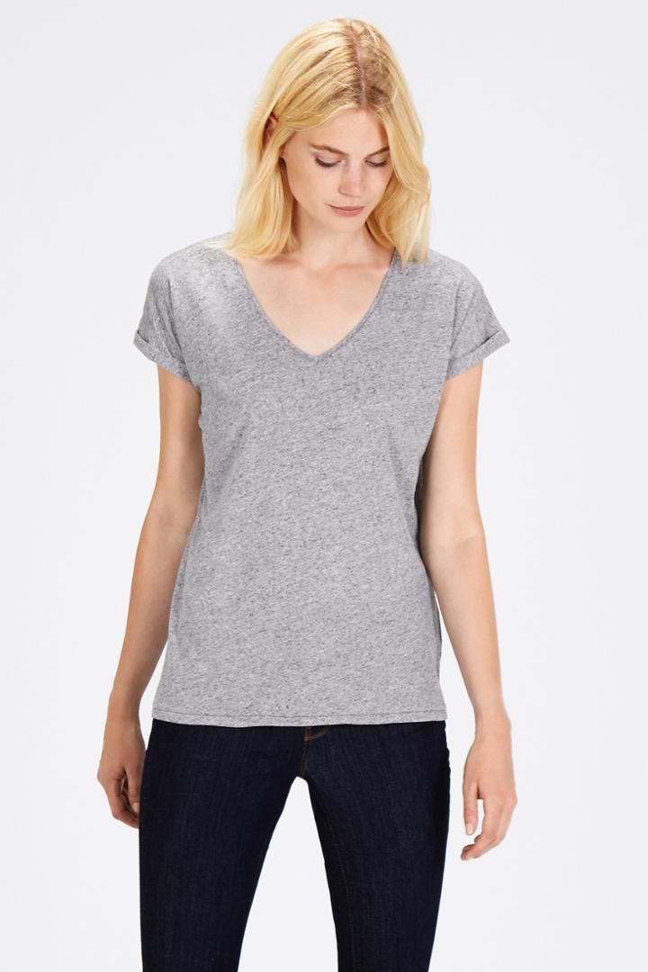 Warehouse V Neck Stitch Detailtee