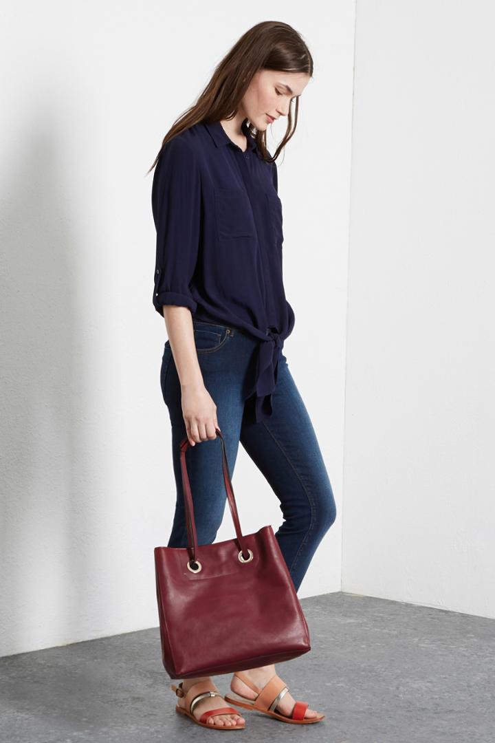 Warehouse Double Ring Soft Tote Bag