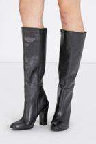 Warehouse Leather Knee High Boots