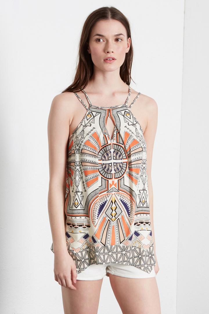 Warehouse Tribal Hankie Cami