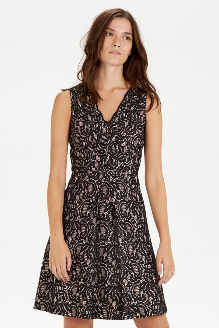 Warehouse Bonded Fit And Flare Dress