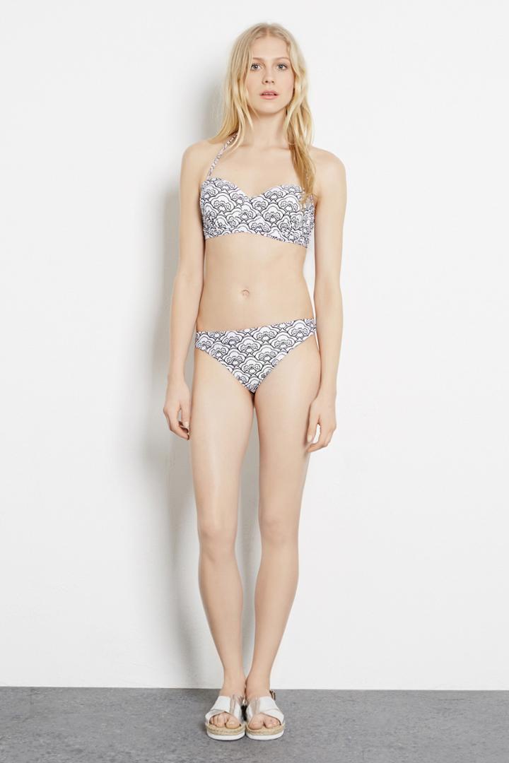 Warehouse Mono Print Bikini Bottoms