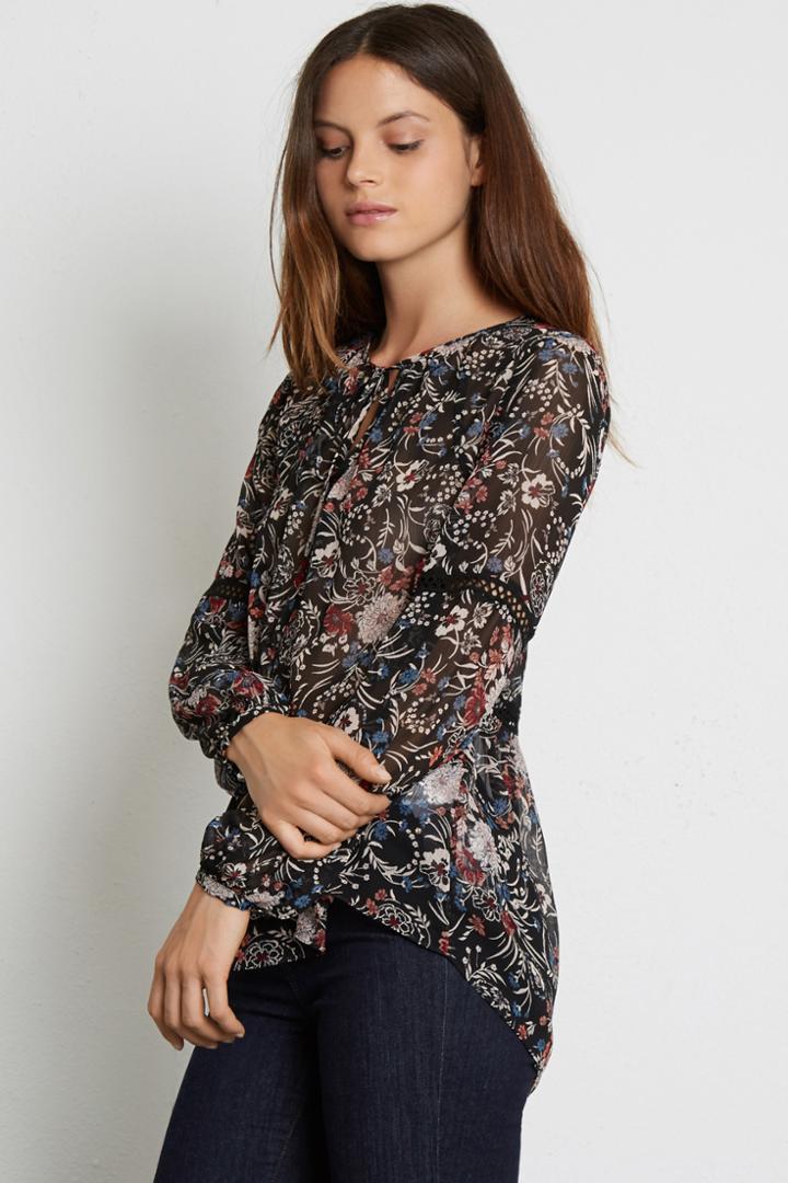 Warehouse Tie Neck Gypsy Blouse