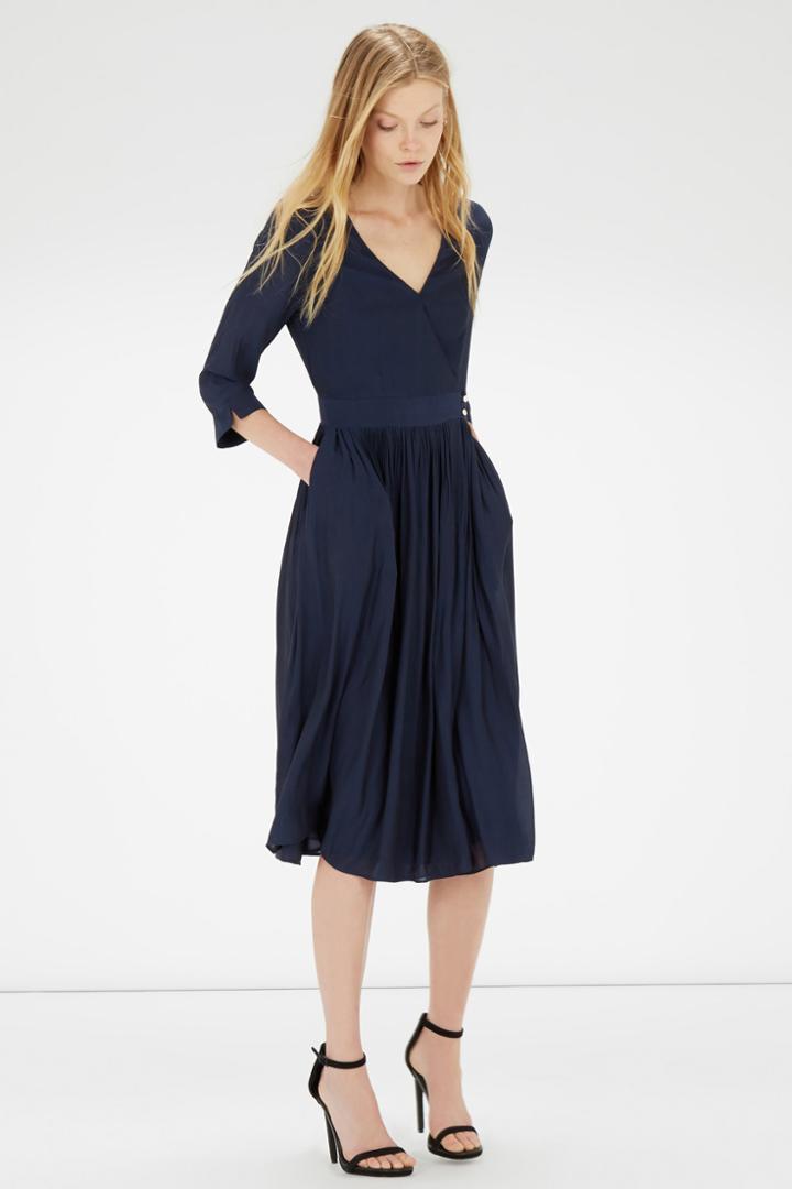 Warehouse Wrap Midi Dress