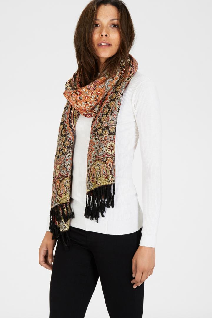 Warehouse Bright Paisley Oversized Scarf
