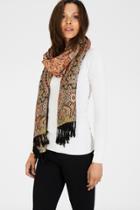 Warehouse Bright Paisley Oversized Scarf