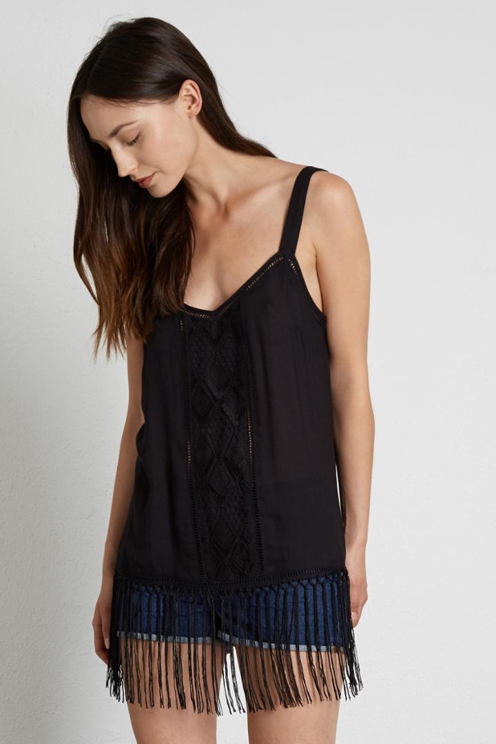 Warehouse Diamond Lace Cami