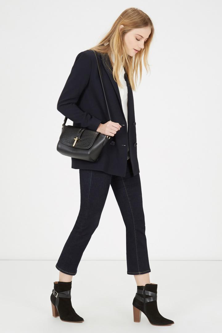 Warehouse Tab Bar Detail Crossbody Bag
