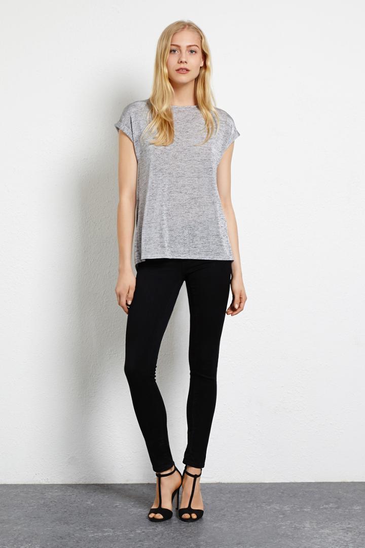 Warehouse Metallic Wrap Back Tee