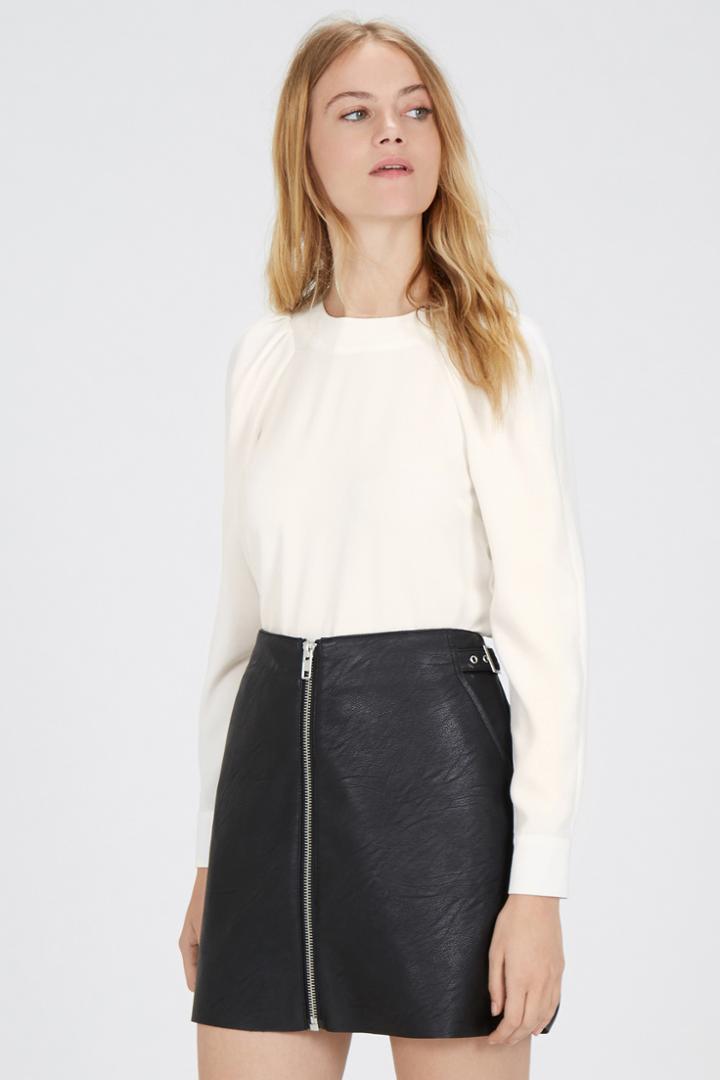 Warehouse Pleat Shoulder Shell Top