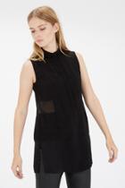 Warehouse Sheer Panel Shirt
