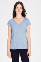 Warehouse V Neck Nep Yarn Boyfriend Tee