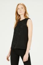 Warehouse Cut Out Floral Lace Top