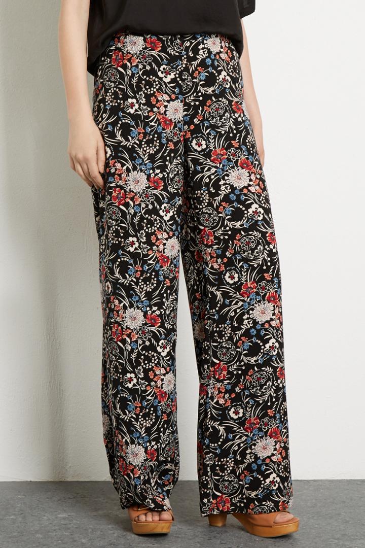 Warehouse Folk Floral Wide Leg Trouser